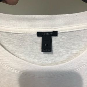 J. Crew Tops - J.Crew White Pocket T-shirt Bodysuit M J. Crew Tops - J.Crew White Pocket T-shirt Bodysuit M